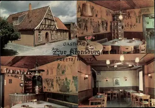 Ak Preetz in Holstein, Gasthaus zur Kronsburg, Inh. Johs. von Rehn, Kronsburg 8