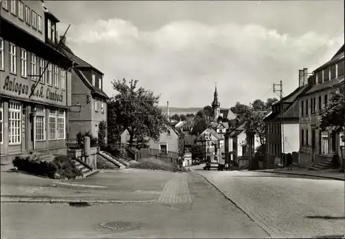Ak Zwönitz im Erzgebirge Sachsen, Bahnhofstraße