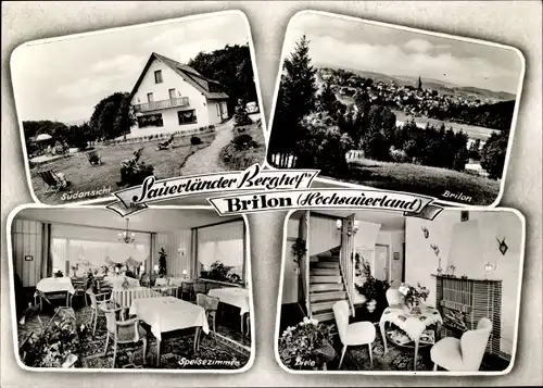 Ak Brilon im Sauerland, Panorama, Sauerländer Berghof