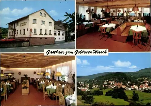 Ak Abtsteinach an der Bergstraße, Gasthaus zum Goldenen Hirsch