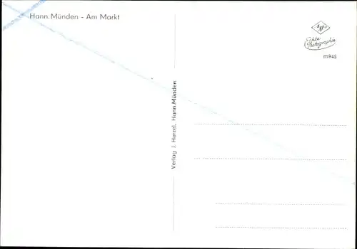 Ak Hann. Münden in Niedersachsen,  Marktplatz