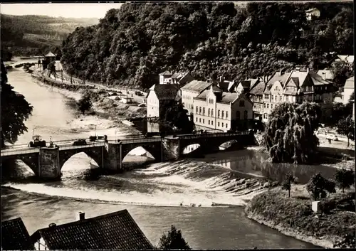 Ak Hann. Münden in Niedersachsen, Werrabrücke