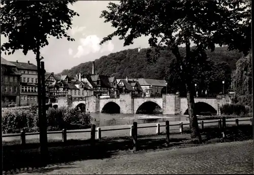 Ak Hann. Münden in Niedersachsen, Werrabrücke