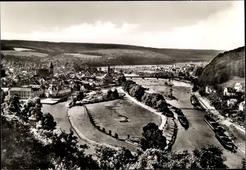 Ak Hann. Münden in Niedersachsen, Panorama, Vogelschau