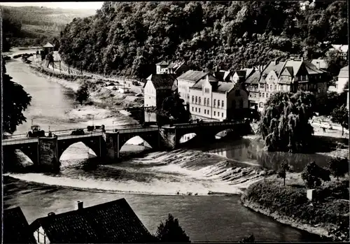 Ak Hann. Münden in Niedersachsen, Werrabrücke