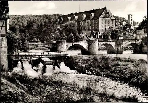 Ak Hann. Münden in Niedersachsen, Werrabrücke