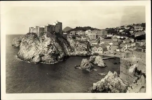 Ak Ragusa Dubrovnik Kroatien, Blick auf den Ort