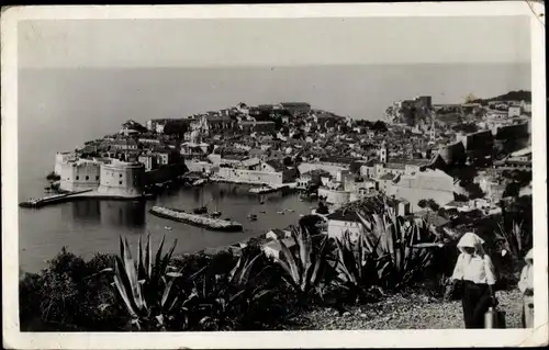 Ak Dubrovnik Kroatien, Blick auf den Ort