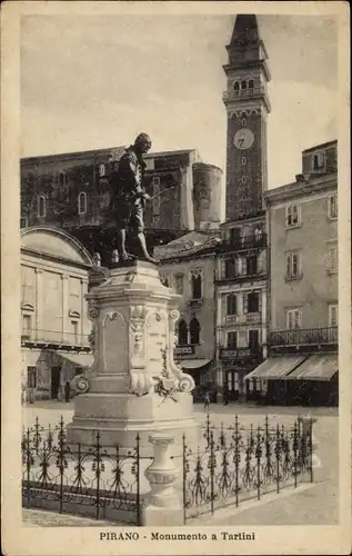 Ak Pirano Piran Slowenien, Monumento a Tartini