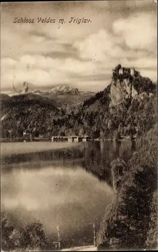 Ak Bled Veldes Slowenien, Schloss Veldes, Triglav