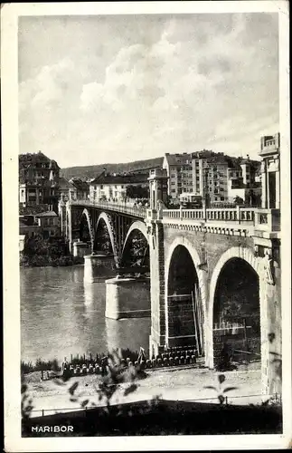 Ak Maribor Marburg Slowenien, Most, Brücke