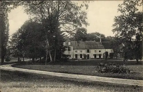 Ak Poisieux Cher, Château de Mazières, vu du Parc