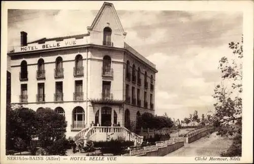 Ak Néris les Bains Allier, Hotel Belle Vue