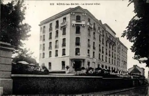 Ak Néris les Bains Allier, Grand Hotel