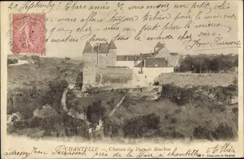 Ak Chantelle Allier, Chateau des Ducs de Bourbon