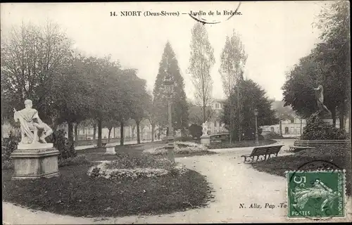 Ak Niort Deux Sèvres, Jardin de la Breche