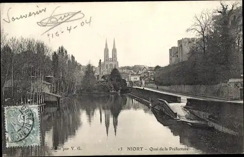 Ak Niort Deux Sèvres, Quai de la Prefecture