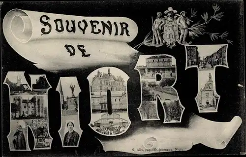 Buchstaben Ak Niort Deux Sèvres, Eglise, Monument, Costumes