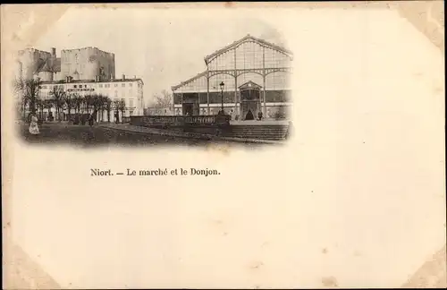 Ak Niort Deux Sèvres, Le marché et le Donjon