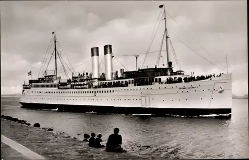 Ak Fährschiff Konung Gustaf V, Linie Trelleborg Travemünde