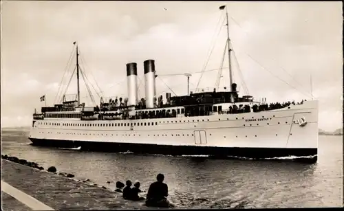 Ak Fährschiff Konung Gustav V, Linie Trelleborg Travemünde