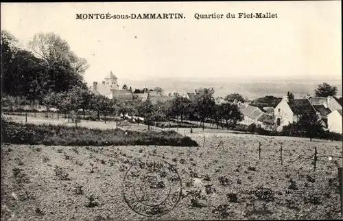 Ak Montgé sous Dammartin Seine et Marne, Quartier du Fief Mallet