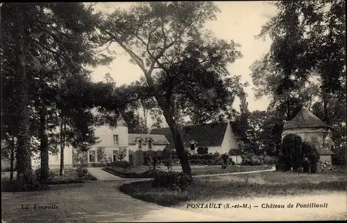 Ak Pontault Combault Seine et Marne, Chateau de Pontillaut