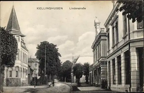 Ak Kellinghusen in Holstein, Lindenstraße