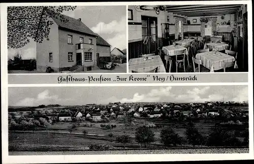 Ak Ney im Hunsrück, Panorama, Gasthaus Zur Krone