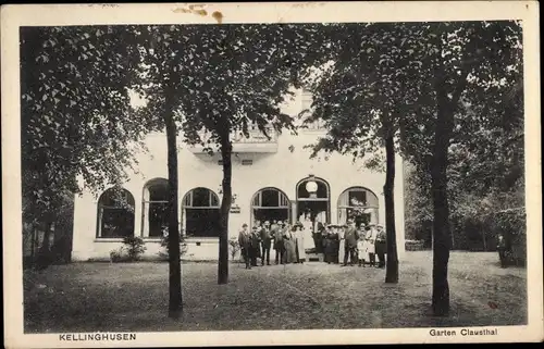 Ak Kellinghusen in Holstein, Garten Clausthal