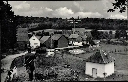 Ak Hesselbach Oberzent im Odenwald, Gasthof Drei Lilien