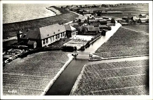 Ak Andijk Medemblik Nordholland Niederlande, Panorama