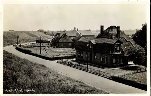 Ak Andijk Medemblik Nordholland Niederlande, Dijkweg