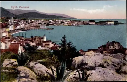 Ak Split Spalato Kroatien, Panorama