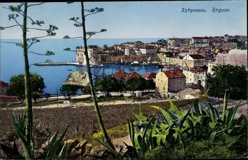 Ak Ragusa Dubrovnik Kroatien, Blick auf die Stadt