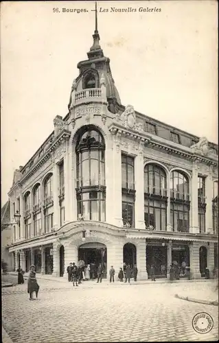 Ak Bourges Cher, Les Nouvelles Galeries