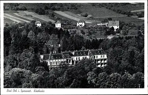 Ak Bad Orb im Spessart, Kurhaus, Vogelschau