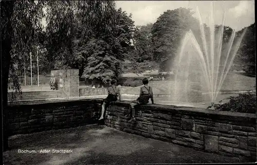 Ak Bochum im Ruhrgebiet, Alter Stadtpark