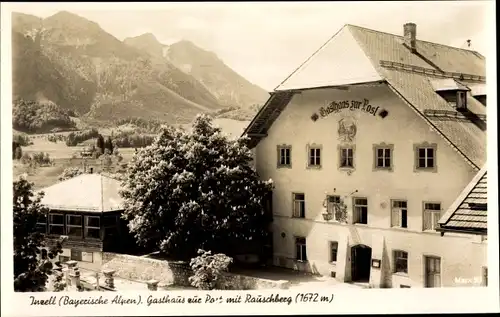 Ak Inzell in Oberbayern, Gasthaus zur Post, Rauschberg