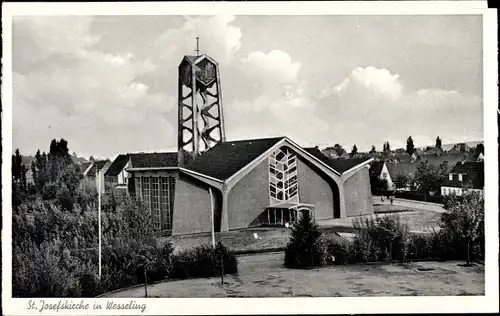 Ak Wesseling am Rhein, St. Josefskirche