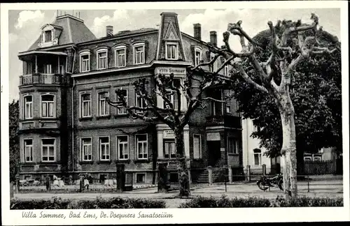 Ak Bad Ems an der Lahn, Villa Sommer, Dr. Doepners Sanatorium
