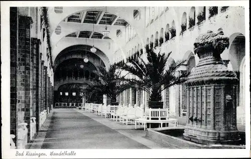 Ak Bad Kissingen Unterfranken Bayern, Wandelhalle