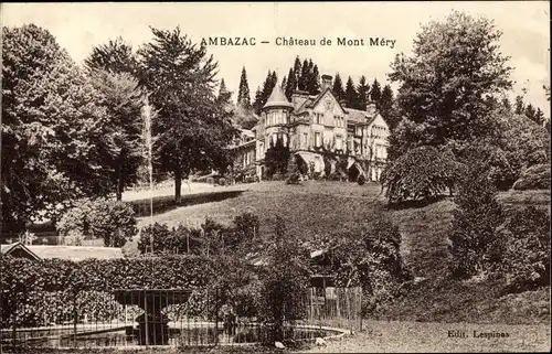 Ak Ambazac Haute Vienne, Chateau de Mont Mery