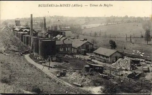 Ak Buxières les Mines Allier, Usines du Meglin
