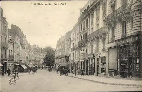 Ak Blois Loir et Cher, Rue Porte Coté