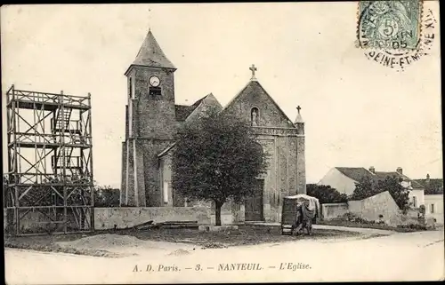 Ak Nanteuil lès Meaux Seine et Marne, L'Eglise