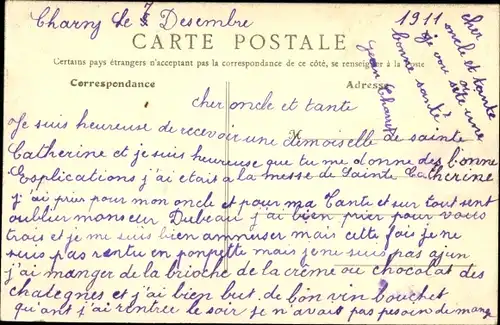 Ak Charny Yonne, Interieur de l'Eglise Saint Pierre