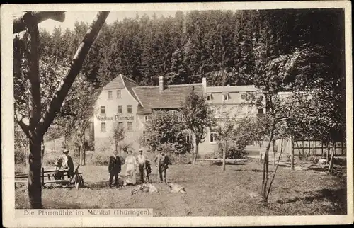 Ak Eisenberg im Saale Holzland Kreis, Pfarrmühle, Mühltal