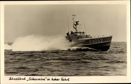 Ak Deutsches Kriegsschiff, Silbermöwe, P 6052, Schnellboot, Bundesmarine