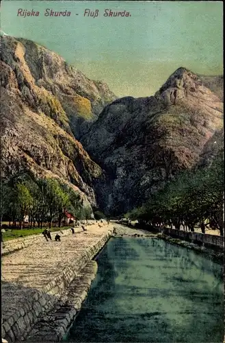 Ak Rijeka Kroatien, Fluss Skurda, Berge